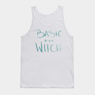 Basic Witch - Green Textured Tank Top